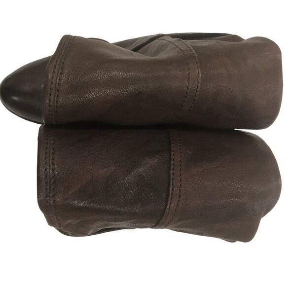 FRYE Leather Scrunch Brown Boots, Size 6.5 - Picture 12 of 12